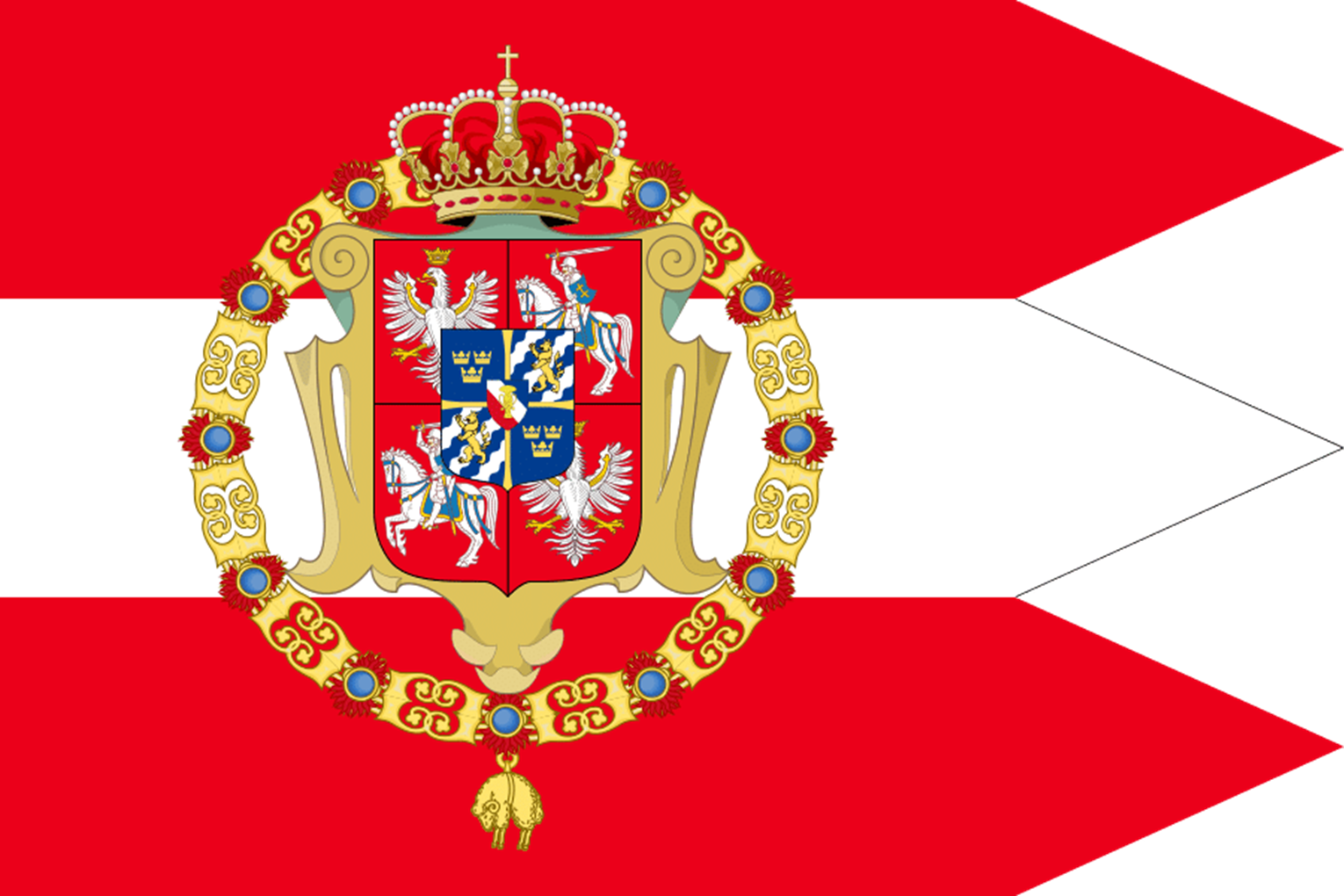 The Flag of the Polish-Lithuanian Commonwealth (1587 – 1772)